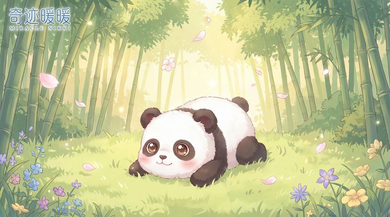 每日大赛熊猫宝宝竹林嬉戏视频