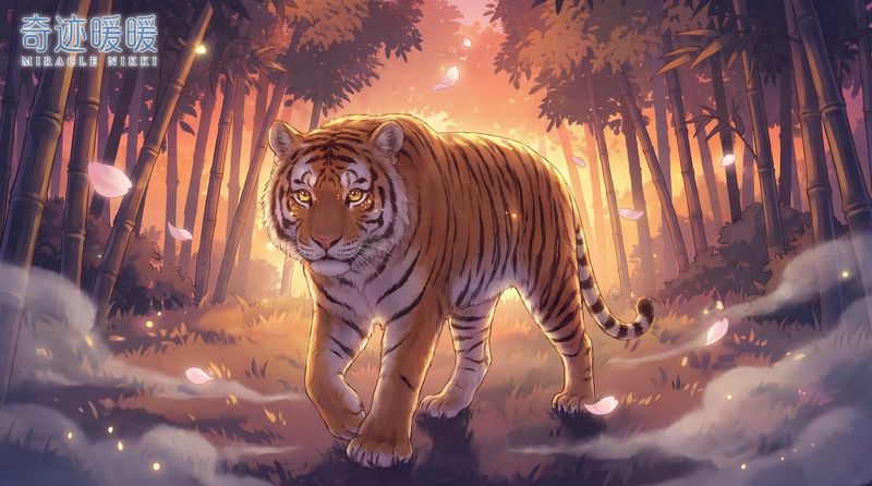 每日大赛老虎竹林漫步视频